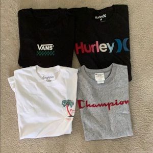 4 tshirts young men sold as set